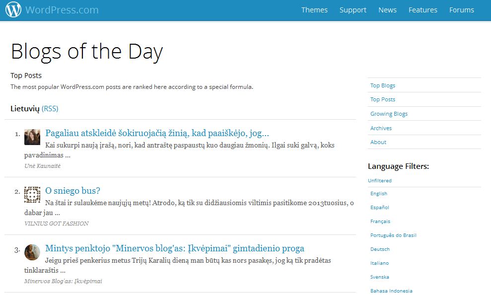 Blog of the day. 2013.01.06